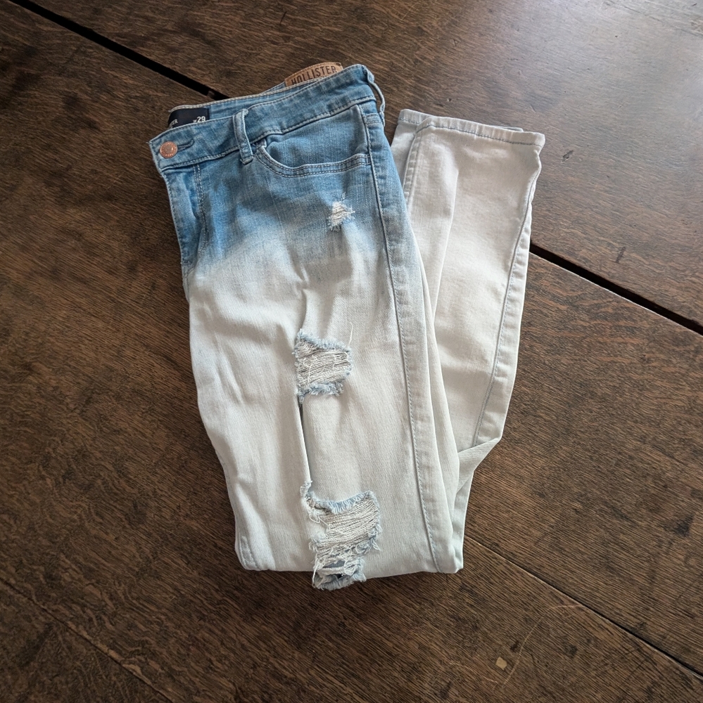 Hollister skinny distressed jeans